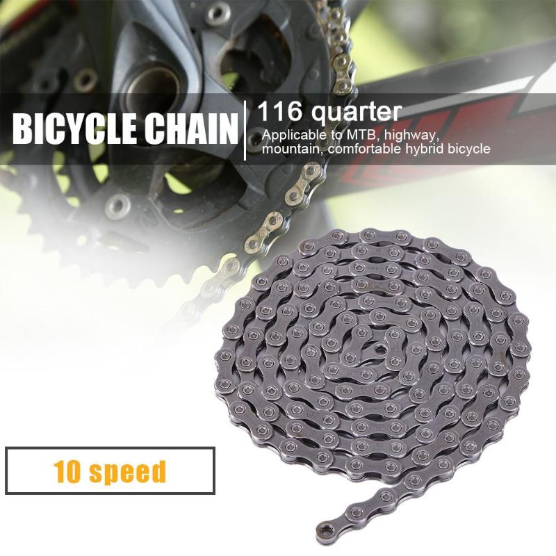 Durable Bicycle Chains Multi-function HG95 Bicycle Chain Quick Connector 116 Links 10/30 Speed MTB Bike Cycling Chain-ebowsos