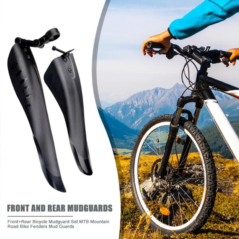 Durable Bicycle Fenders Wear-resistant Front+Rear Bicycle Fender Mud Guard Set MTB Mountain Road Bike Pars Accessories-ebowsos