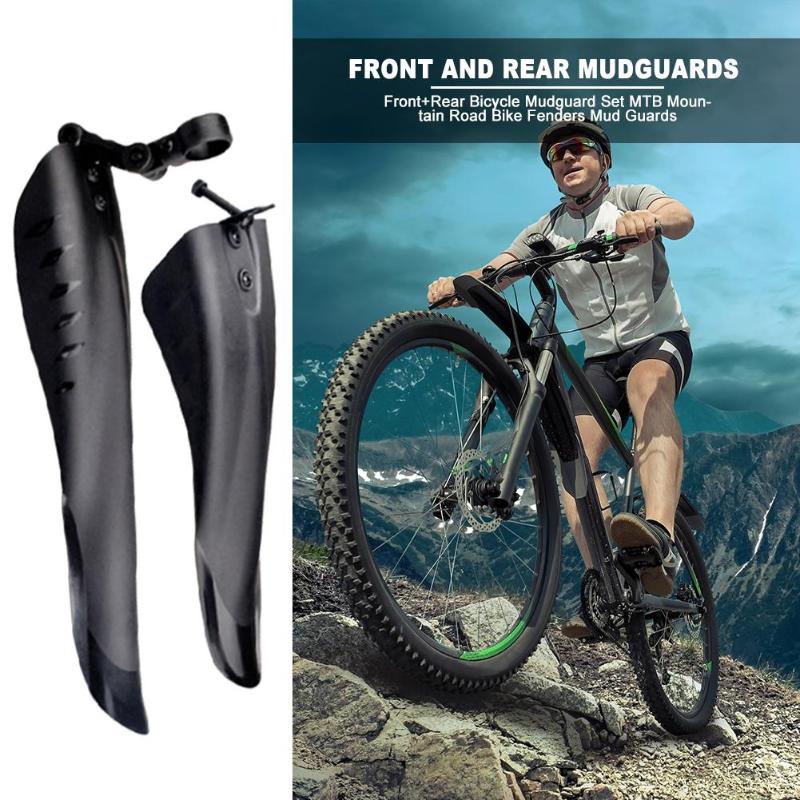 Durable Bicycle Fenders Wear-resistant Front+Rear Bicycle Fender Mud Guard Set MTB Mountain Road Bike Pars Accessories-ebowsos