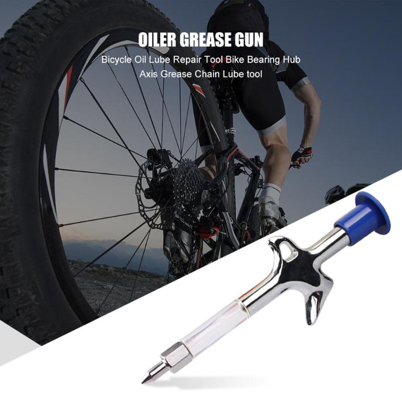 Durable Bicycle Grease Gun Delicate Design Mountain MTB Bike Lubricant Grease Gun Bicycle Repair Service Tools Accessories-ebowsos