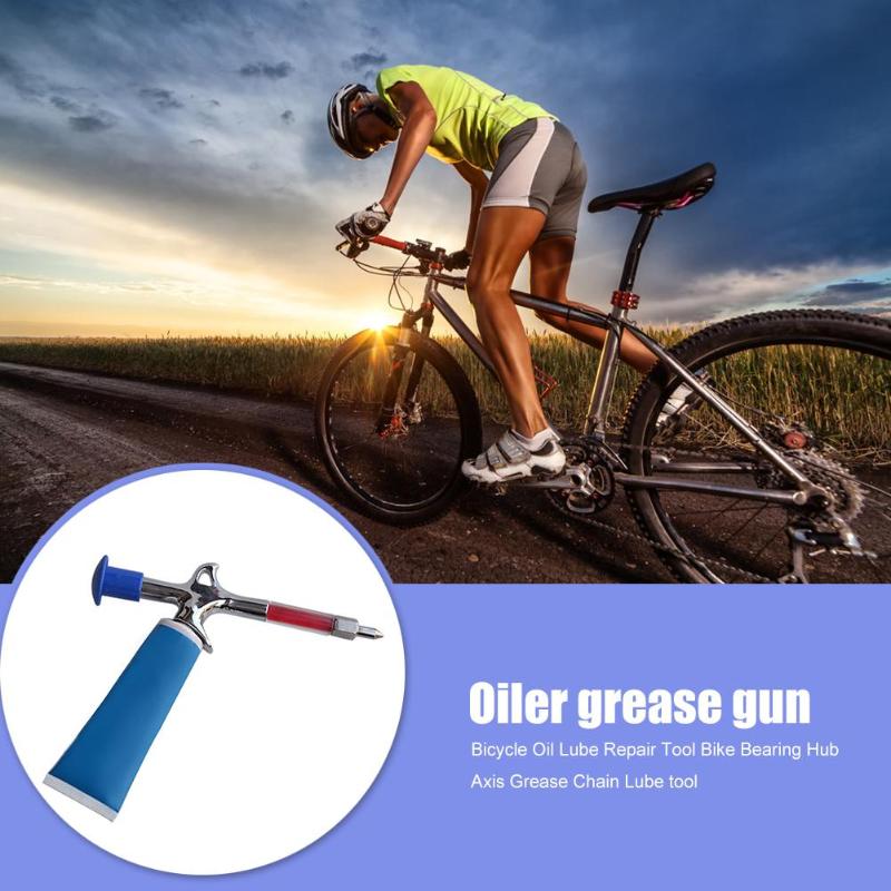 Durable Bicycle Grease Gun Delicate Design Mountain MTB Bike Lubricant Grease Gun Bicycle Repair Service Tools Accessories-ebowsos