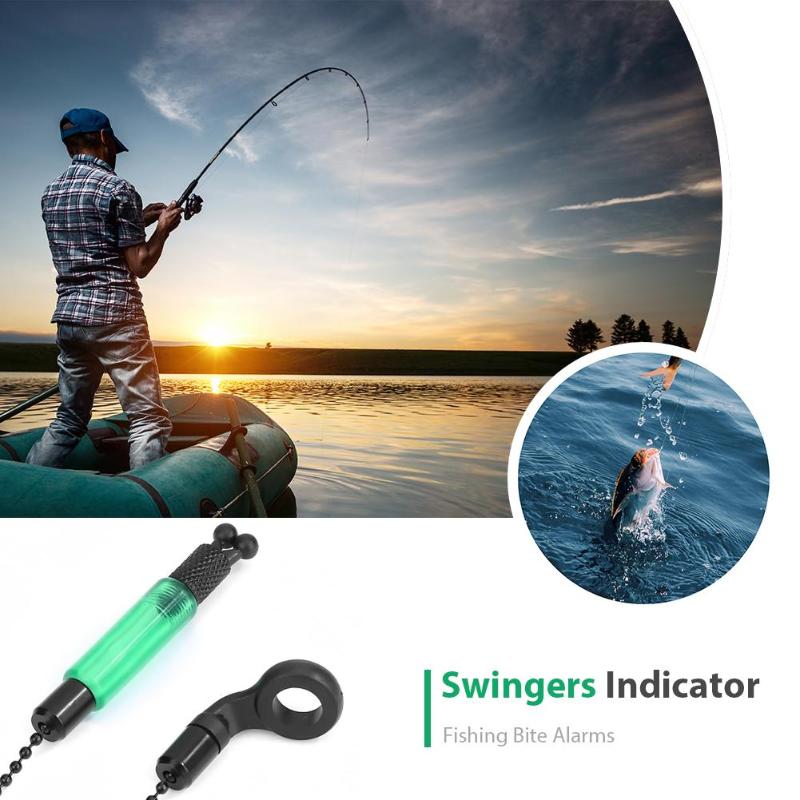 Durable Bite Swinger Carp Fishing Alarms Swinger Fishing Alarm Bite Carp Tackle Rod Bobbins Hangers Portable Alerter-ebowsos