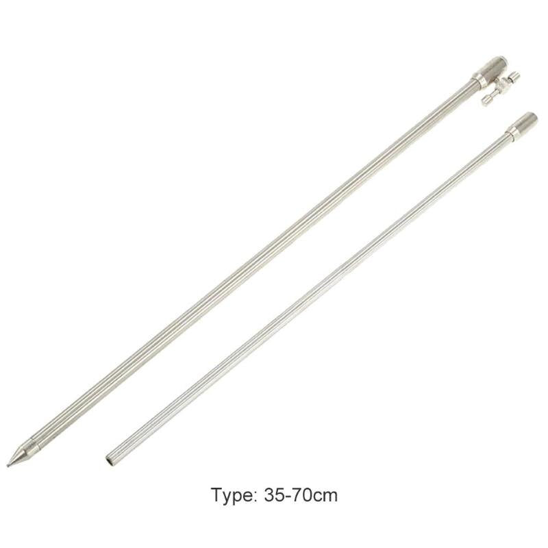 Durable Fishing Bank Stick Classic Delicate Carp Fishing Bite Alarm Holder Support Iron Adjustable Telescopic Bank Stick-ebowsos