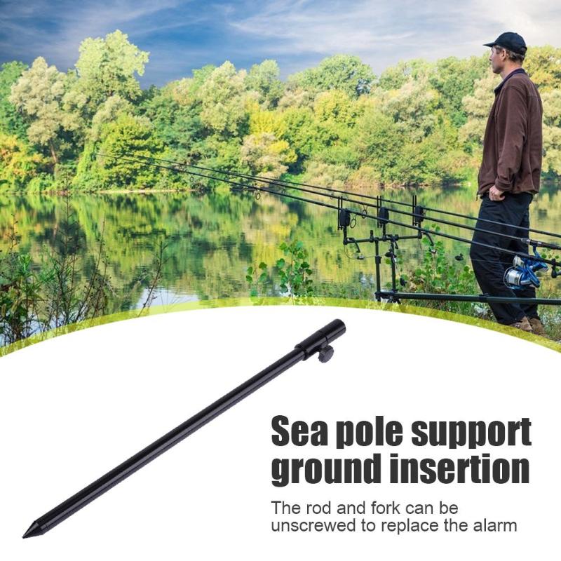 Durable Fishing Bank Stick Multi-function Fishing Bank Stick Adjustable Aluminum Bankstick for Bite Alarm Fishing Tool-ebowsos