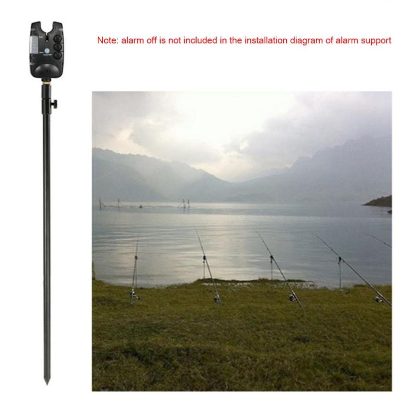 Durable Fishing Bank Stick Multi-function Fishing Bank Stick Adjustable Aluminum Bankstick for Bite Alarm Fishing Tool-ebowsos