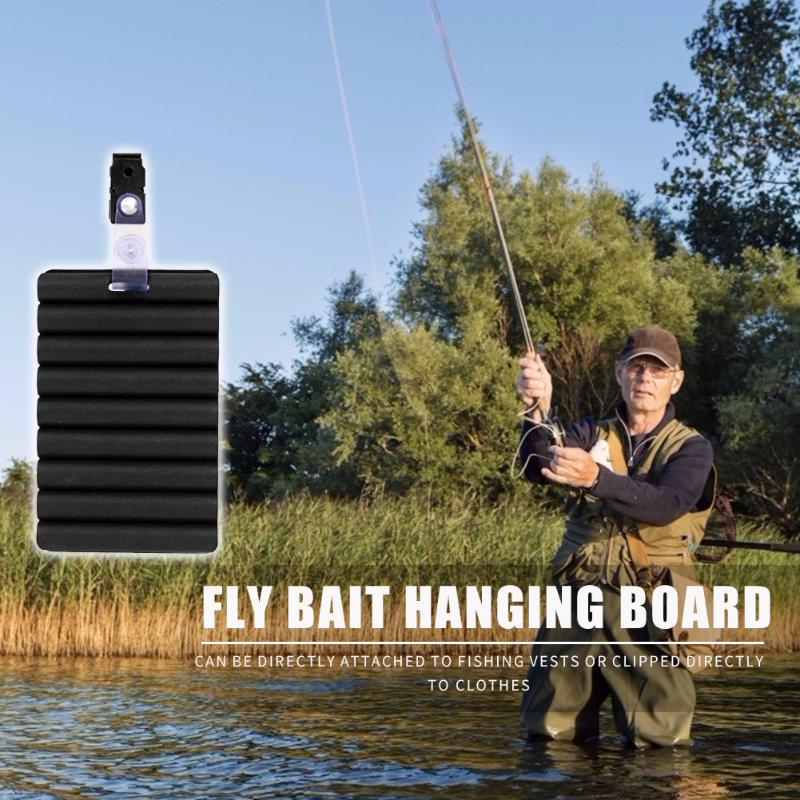 Durable Fishing Fly Bait Board Classic Fishing Flying Bait Storage Board PVC Portable Lure Organizer Fishing Tackle-ebowsos