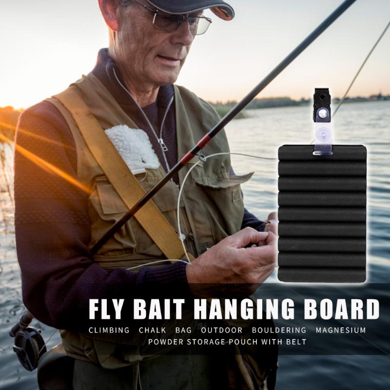 Durable Fishing Fly Bait Board Classic Fishing Flying Bait Storage Board PVC Portable Lure Organizer Fishing Tackle-ebowsos