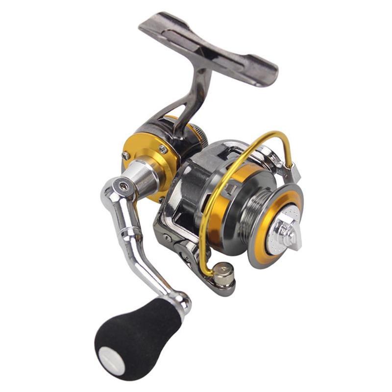 Durable Fishing Reels Delicate Design Mini All Metal Spinning Reel 5.0:1 5kg Max Drag Spinning Reel Ice Fishing Tackle-ebowsos