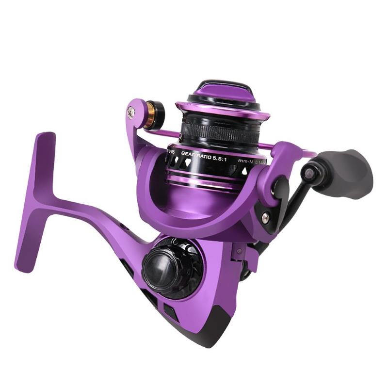 Durable Fishing Reels Delicate Texture MK1000 All Metal Spinning Fishing Reel Left/Right Hand 5kg Max Drag Spool Reel-ebowsos