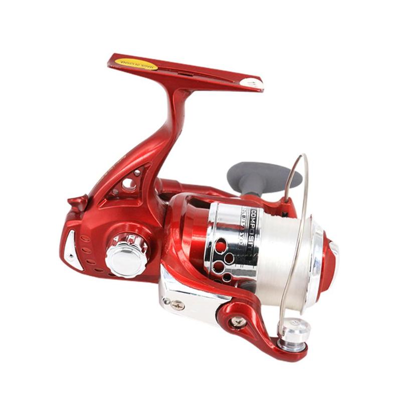 Durable Fishing Reels Multi-function 5.1:1 Spinning Reel with Red White Light Night Fishing Fixed Spool Fishing Reel-ebowsos