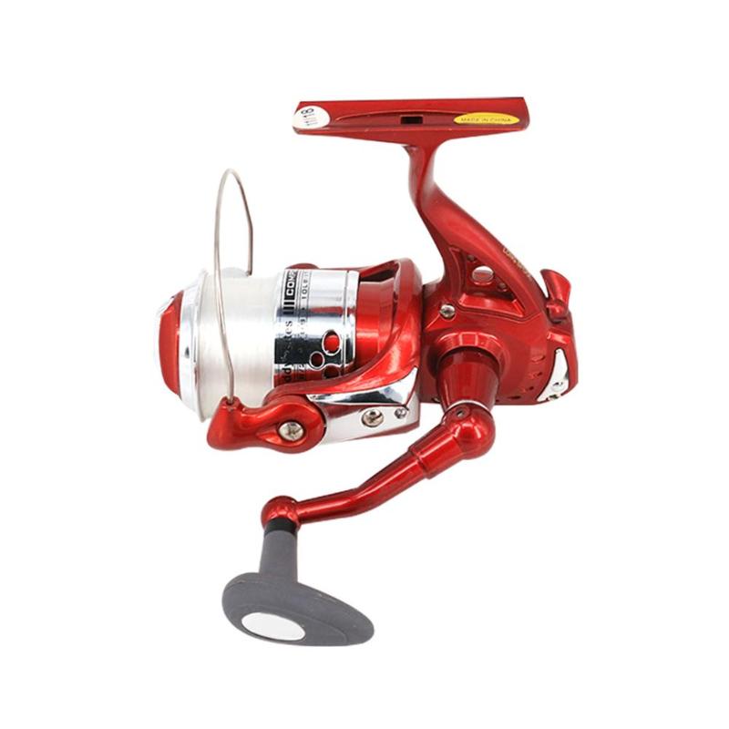 Durable Fishing Reels Multi-function 5.1:1 Spinning Reel with Red White Light Night Fishing Fixed Spool Fishing Reel-ebowsos