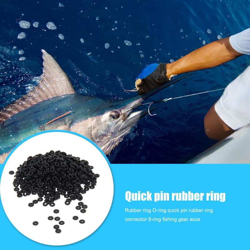 Durable Fishing Rig Rings Wear-resistant 100x Carp Fishing Quick Change Rig Rings O Rings Fishing Tackle Accessories-ebowsos