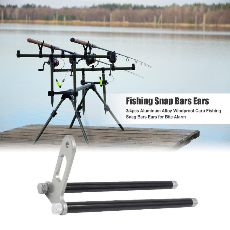 Durable Fishing Windproof Stick Classic Delicate Fishing Windproof Stick Snag Bar Ear Connect with Bite Alarm Fishing Tackle-ebowsos