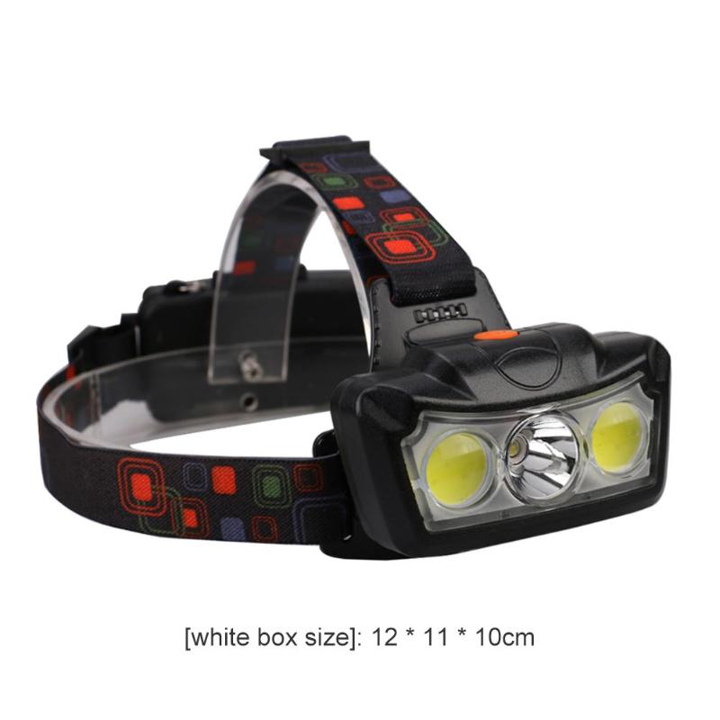 Durable LED Headlamp Multi-function Outdoor Camping Fishing LED Headlamp 4 Mode COB+XML T6 Headlight Head Lamp Torch-ebowsos