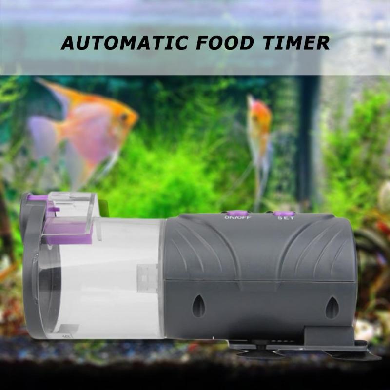 Durable Low Power Consumption Electronic Automatic Fish Dispenser Timer Adjustable Switch Aquarium Home Portable Fishes Feeder - ebowsos