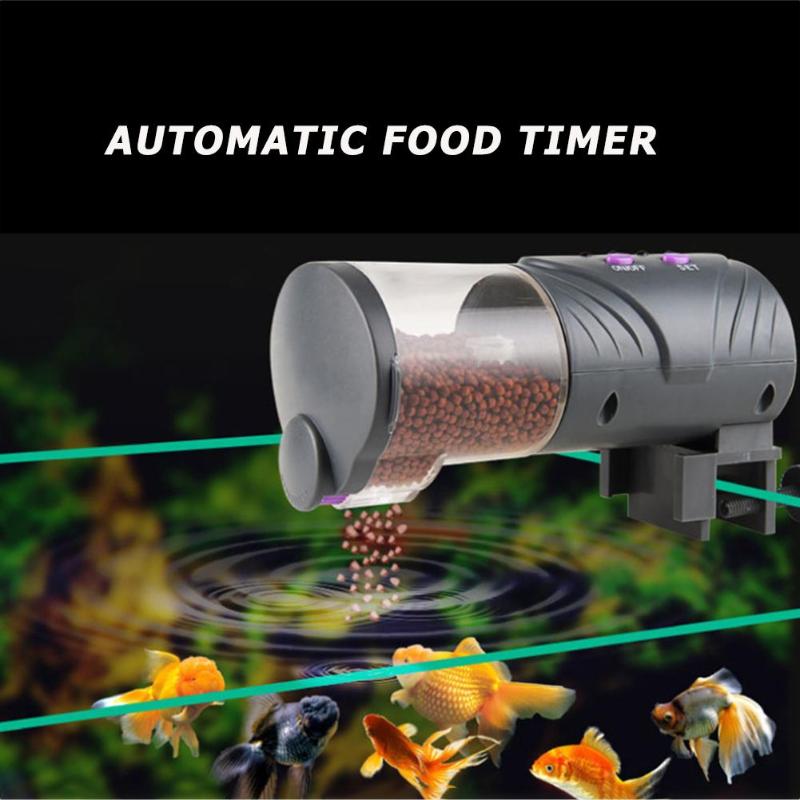 Durable Low Power Consumption Electronic Automatic Fish Dispenser Timer Adjustable Switch Aquarium Home Portable Fishes Feeder - ebowsos