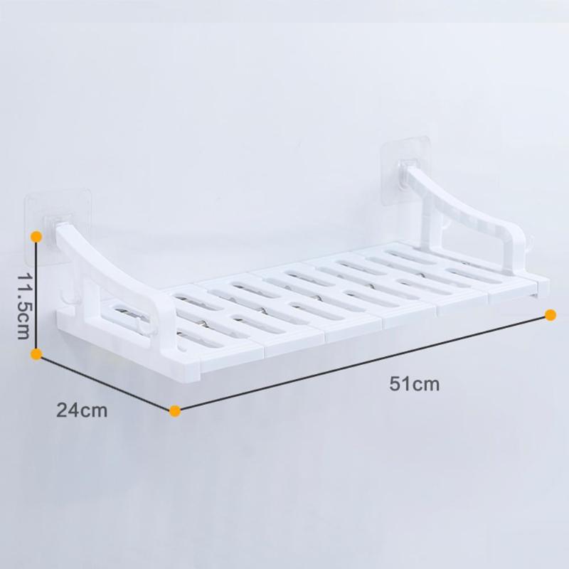 Durable Multifunction Storage Rack Organizer Practical No Drilling Tray Household Shelf for Refrigerator Stainless Steel Surface - ebowsos