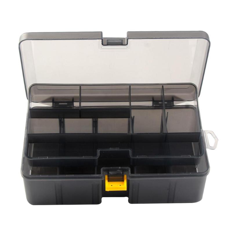 Durable Plastic Fishing Lure Hook Tackle Storage Box Organizer Double Sided Container Fishing Equipment Fishing Tackle Boxes-ebowsos