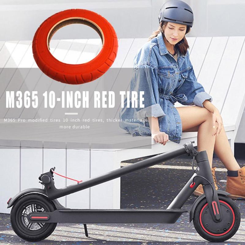 Durable Scooter Wheel Tire Multi-function M365 Pro 10 inch Electric Scooter Red Outer Tire Modification Scooter Wheel Tire-ebowsos