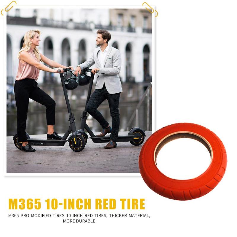 Durable Scooter Wheel Tire Multi-function M365 Pro 10 inch Electric Scooter Red Outer Tire Modification Scooter Wheel Tire-ebowsos