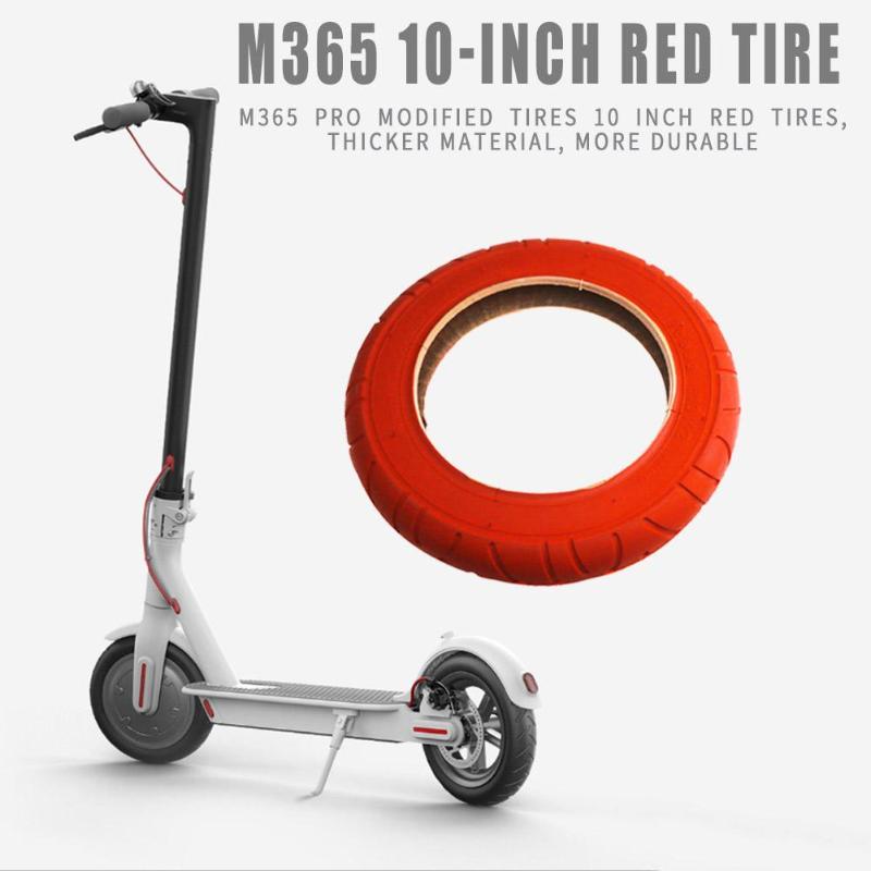 Durable Scooter Wheel Tire Multi-function M365 Pro 10 inch Electric Scooter Red Outer Tire Modification Scooter Wheel Tire-ebowsos