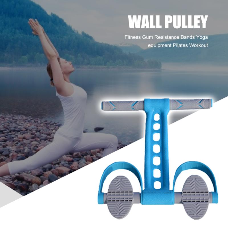 Durable Silicone Pedal Puller Fitness High Elasticity TPR Exerciser Expander Yoga Sit-up Pull Rope for Workout Exercising-ebowsos