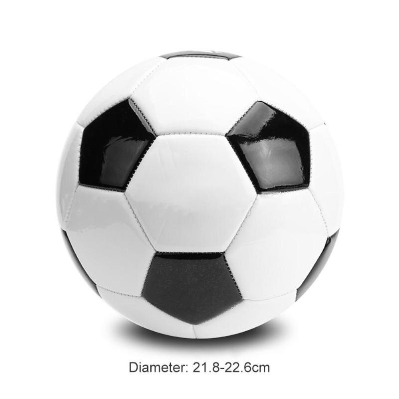 Durable Soccer Ball Classic Delicate Texture Size 5 Football PVC Black White Soccer Ball Adult Kid Team Match Training Ball-ebowsos