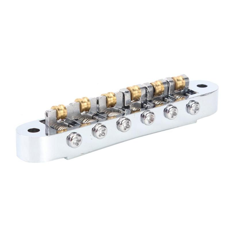 Durable Tune-O-Matic Roller Saddle Electric Guitar Fine Workmanship Long Service Life Bridge for LP EPI Guitar Accessories-ebowsos