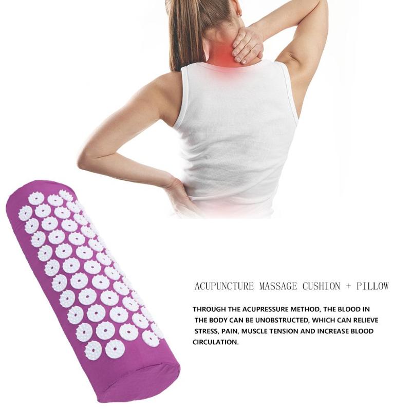 Durable Yoga Mats Skillful Manufacture Lotus Acupressure Massage Pillow Spike Cushion Relieve Stress Pain Yoga Pillow-ebowsos