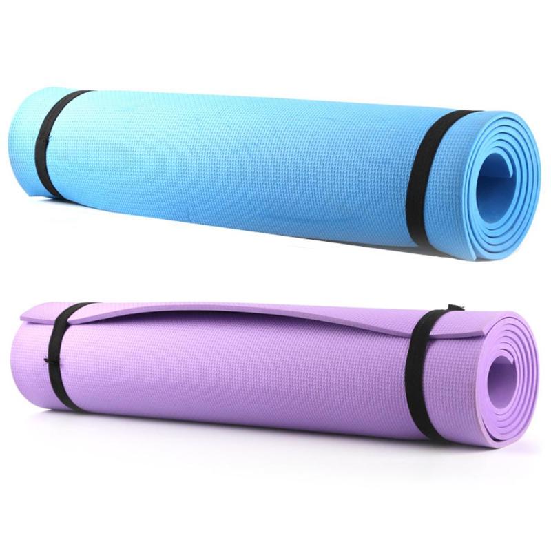 Durable Yoga Mats Wear-resistant 173x61x0.6mm Non-Slip Yoga Mat Sport Gym Soft Pilates Mats Foldable for Beginner-ebowsos