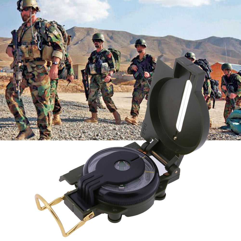 EDC Outdoor Portable Tactical Compass Military Multifunctional Regulation Compasses Pointing Guide For Hiking Camping-ebowsos