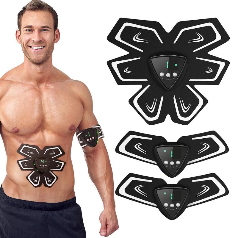 EMS Wireless Muscle Stimulator Trainer Smart Fitness Abdominal ABS Training Stickers Slimming Belt YHK-821-ebowsos