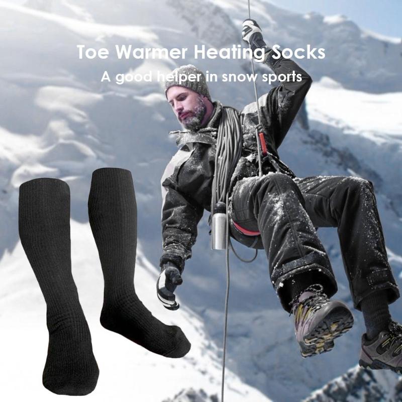 Electric Charging Battery Heated Cotton Socks Feet Thermal Winter Warmer Foot Sock Unisex Cycling Skiing Motorcycle Accessories-ebowsos