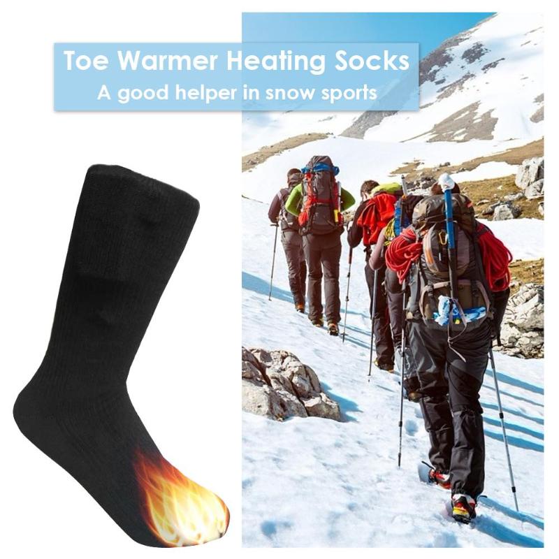 Electric Charging Battery Heated Cotton Socks Feet Thermal Winter Warmer Foot Sock Unisex Cycling Skiing Motorcycle Accessories-ebowsos