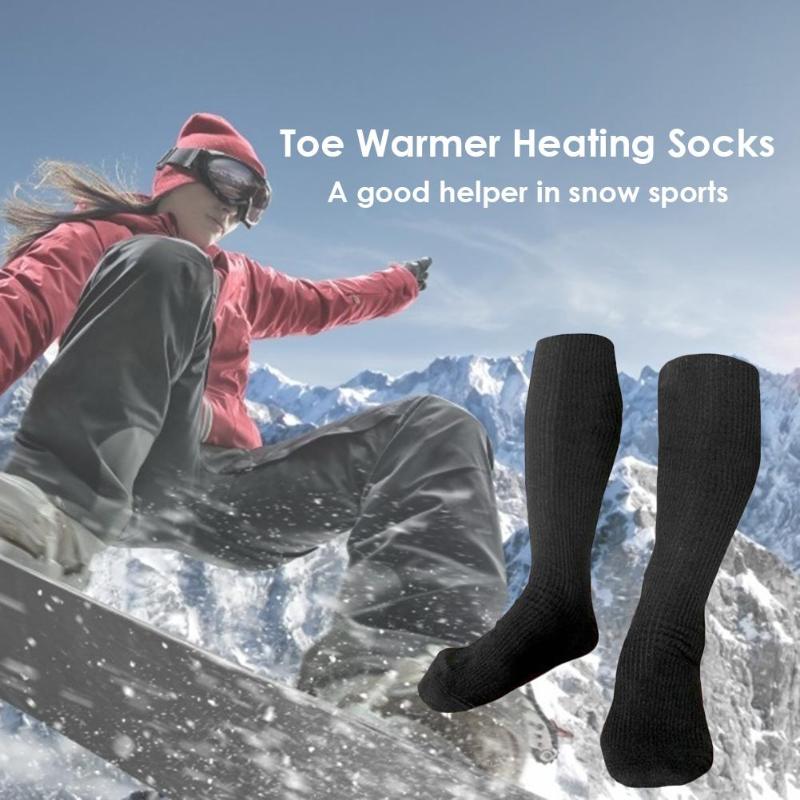 Electric Charging Battery Heated Cotton Socks Feet Thermal Winter Warmer Foot Sock Unisex Cycling Skiing Motorcycle Accessories-ebowsos