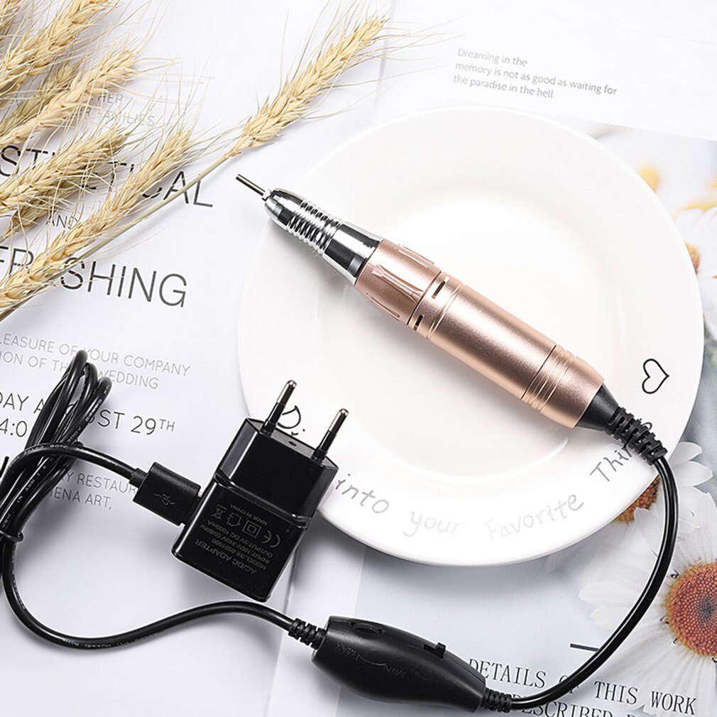 Electric Drill Nail Machine Professional Manicure Machine Portable Nail Beauty Drill Pen Manicure Pedicure device EU PLUG - ebowsos