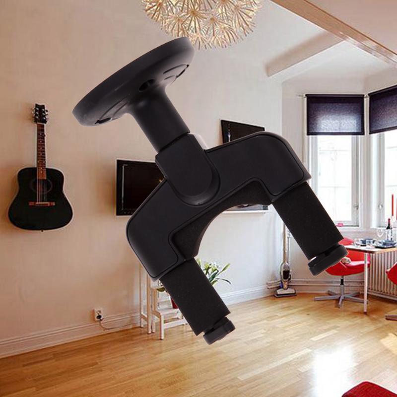 Electric Guitar Wall Hanger Holder Stand Rack Hook Mount for All Size Black-ebowsos