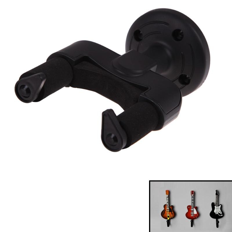 Electric Guitar Wall Hanger Holder Stand Rack Hook Mount for All Size Black-ebowsos