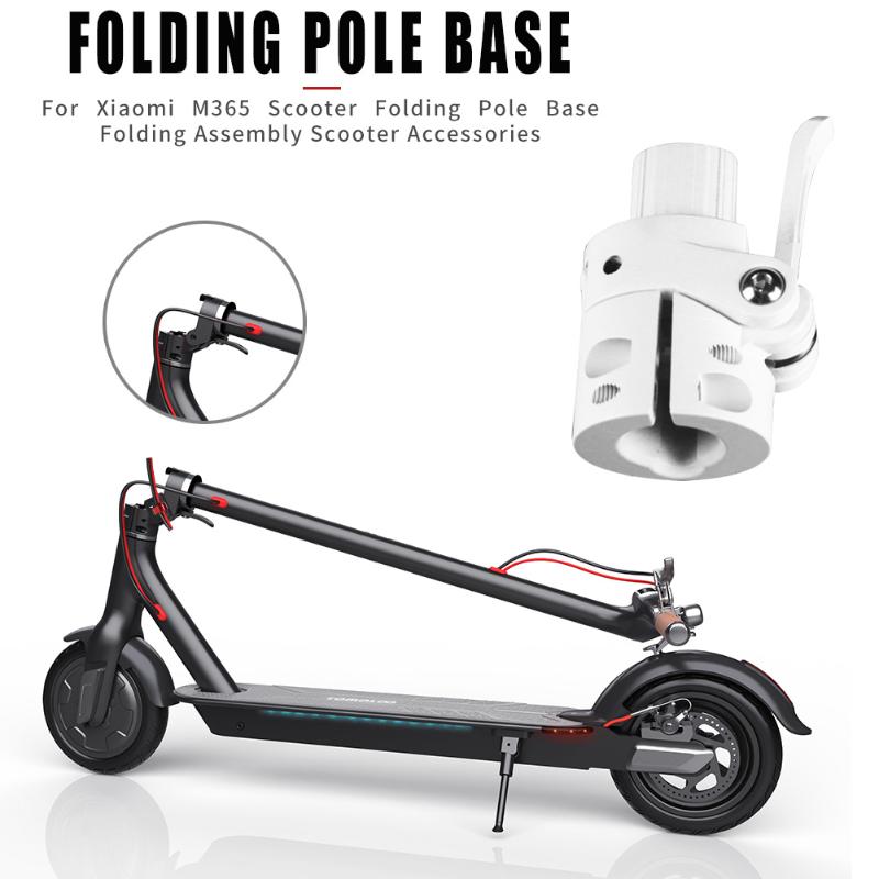 Electric Scooter Folding Pole Base Lighten and Strengthen Car Overall Body for Xiaomi Mijia M365 Scooter Parts White-ebowsos