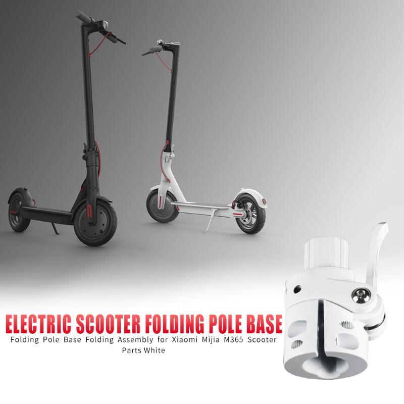 Electric Scooter Folding Pole Base Lighten and Strengthen Car Overall Body for Xiaomi Mijia M365 Scooter Parts White-ebowsos