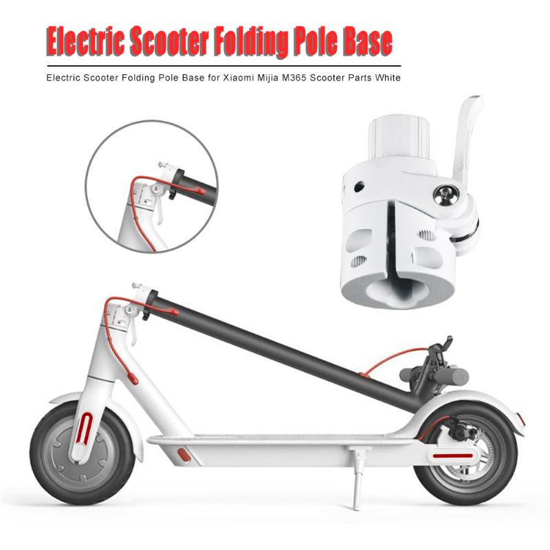 Electric Scooter Folding Pole Base Lighten and Strengthen Car Overall Body for Xiaomi Mijia M365 Scooter Parts White-ebowsos