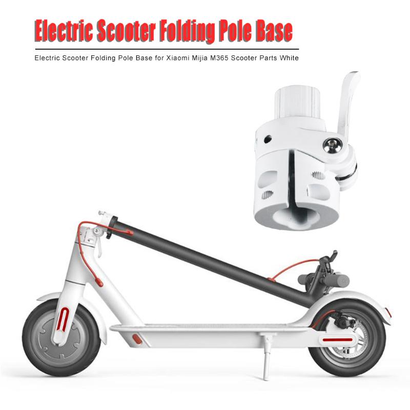 Electric Scooter Folding Pole Base Lighten and Strengthen Car Overall Body for Xiaomi Mijia M365 Scooter Parts White-ebowsos