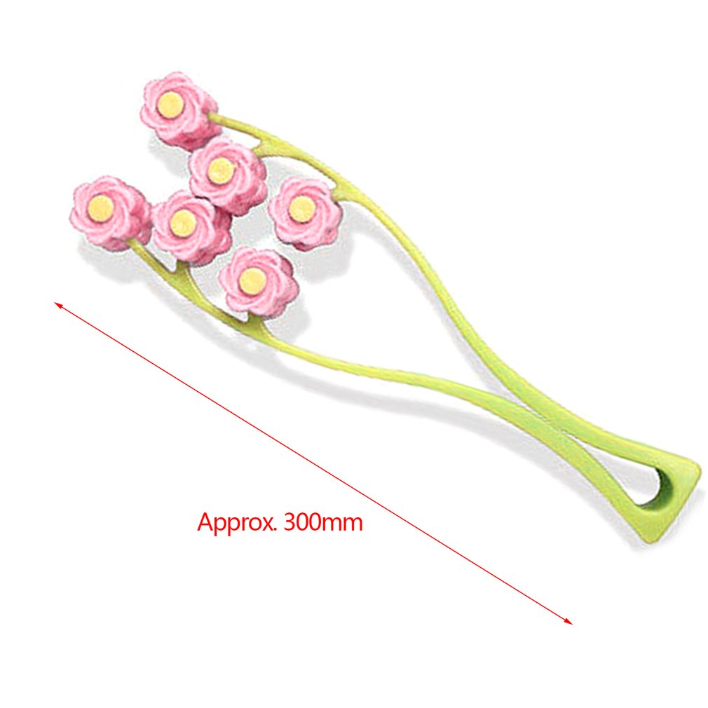 Elegant Flower Shape Portable Facial Massager Roller Anti-Wrinkle Face Lift Slimming Face Shaper Massage Relaxation Beauty Tools - ebowsos