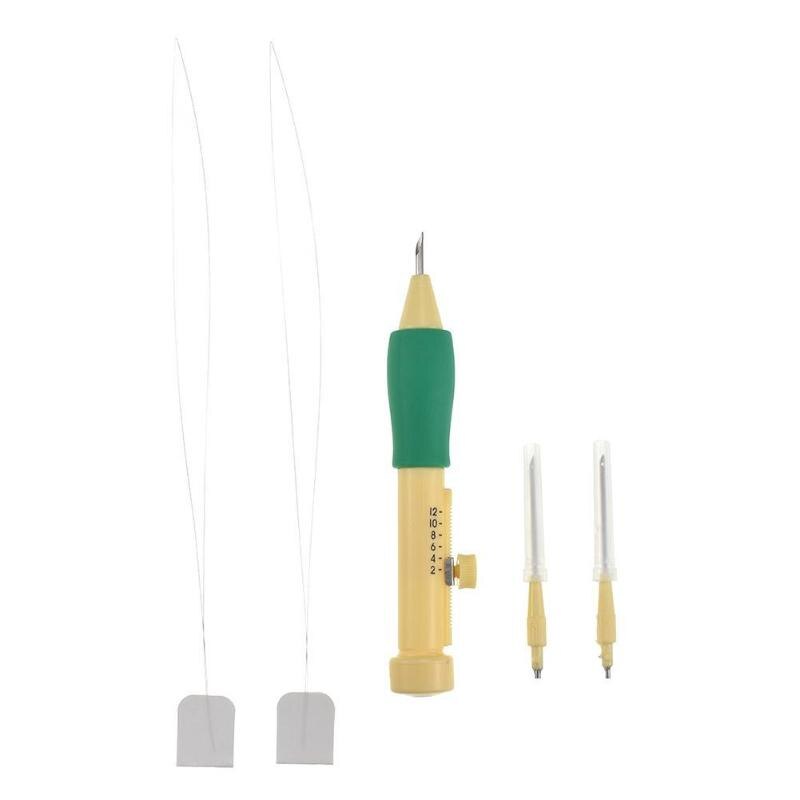 Embroidery Pen Needles Stitches Weaving Tool Sewing Kit Arbitrary Adjustment of Needle Tip Length Threads Accessory - ebowsos