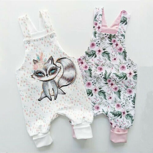 Cute Newborn Baby Girls Sleeveless Floral  Romper Jumpsuit Outfit Clothes - ebowsos