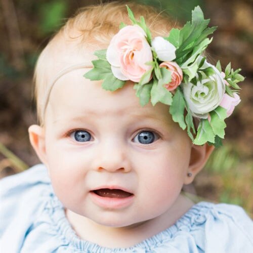 New Kids Girl Baby Toddler Infant Flower Headband Hair Band Headwear Accessories - ebowsos