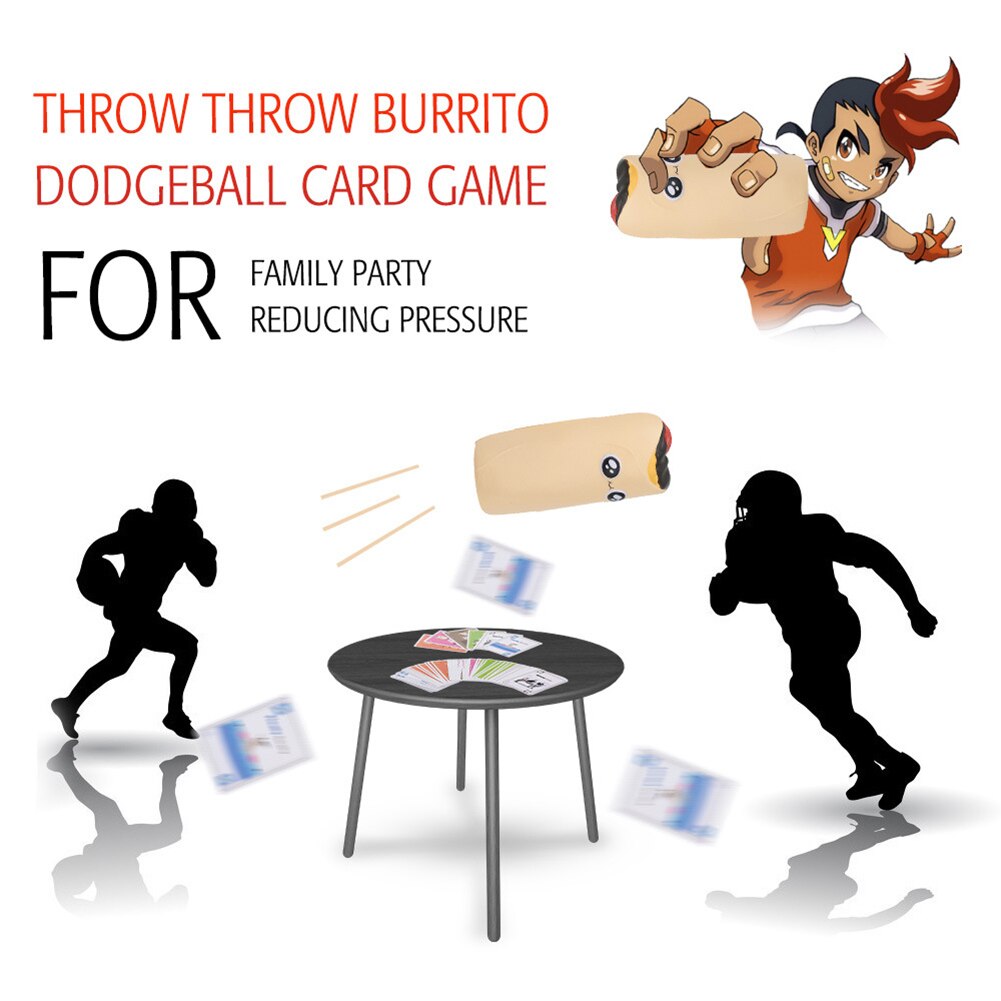 Entertainment Card Game Funny Throw Burrito Card Games Family Kickstarter Pressure Game For Teens Adults 2-6 Players-ebowsos