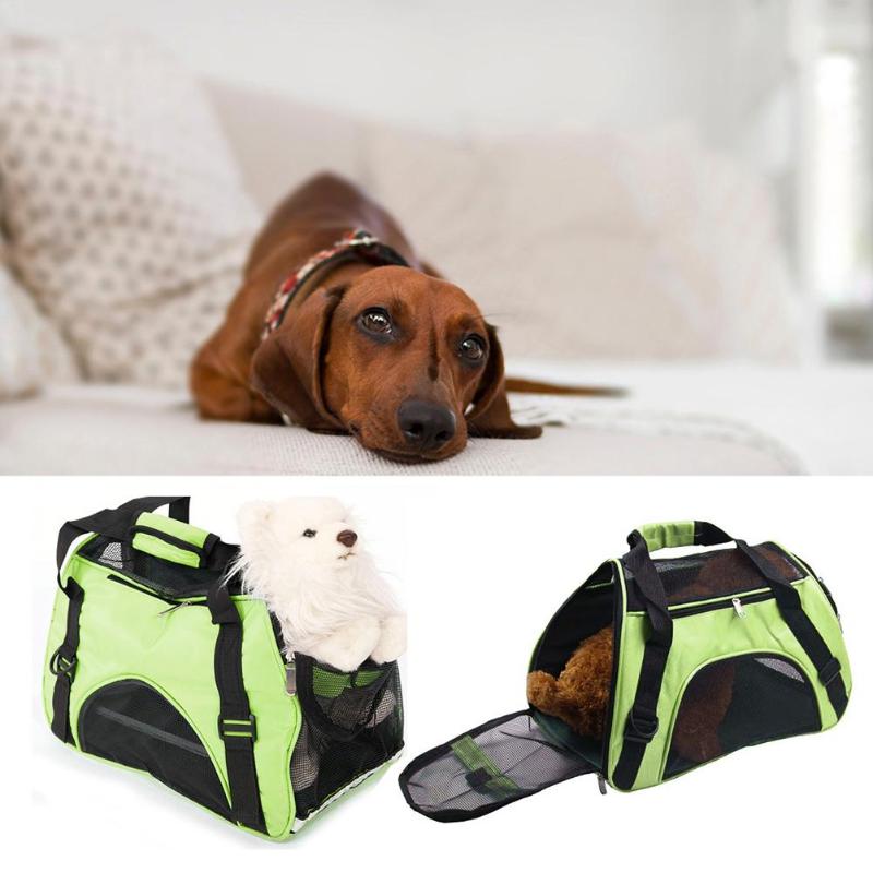 Environmental Protection Oxford Smoothness Soft Pet Bag Portable Dog Cat Carrier Bags Breathable Puppy Handbag Outdoor - ebowsos