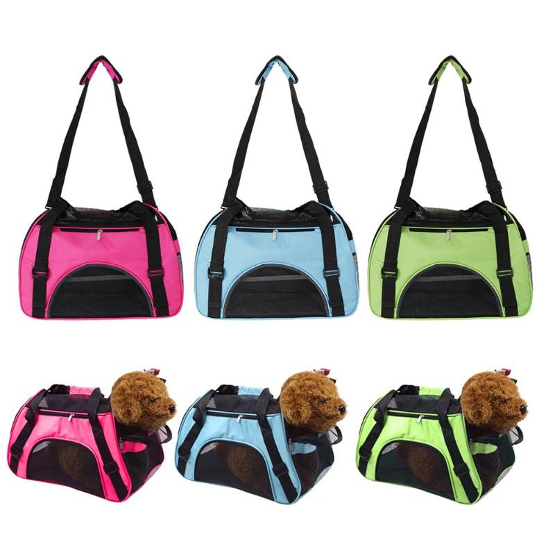 Environmental Protection Oxford Smoothness Soft Pet Bag Portable Dog Cat Carrier Bags Breathable Puppy Handbag Outdoor - ebowsos