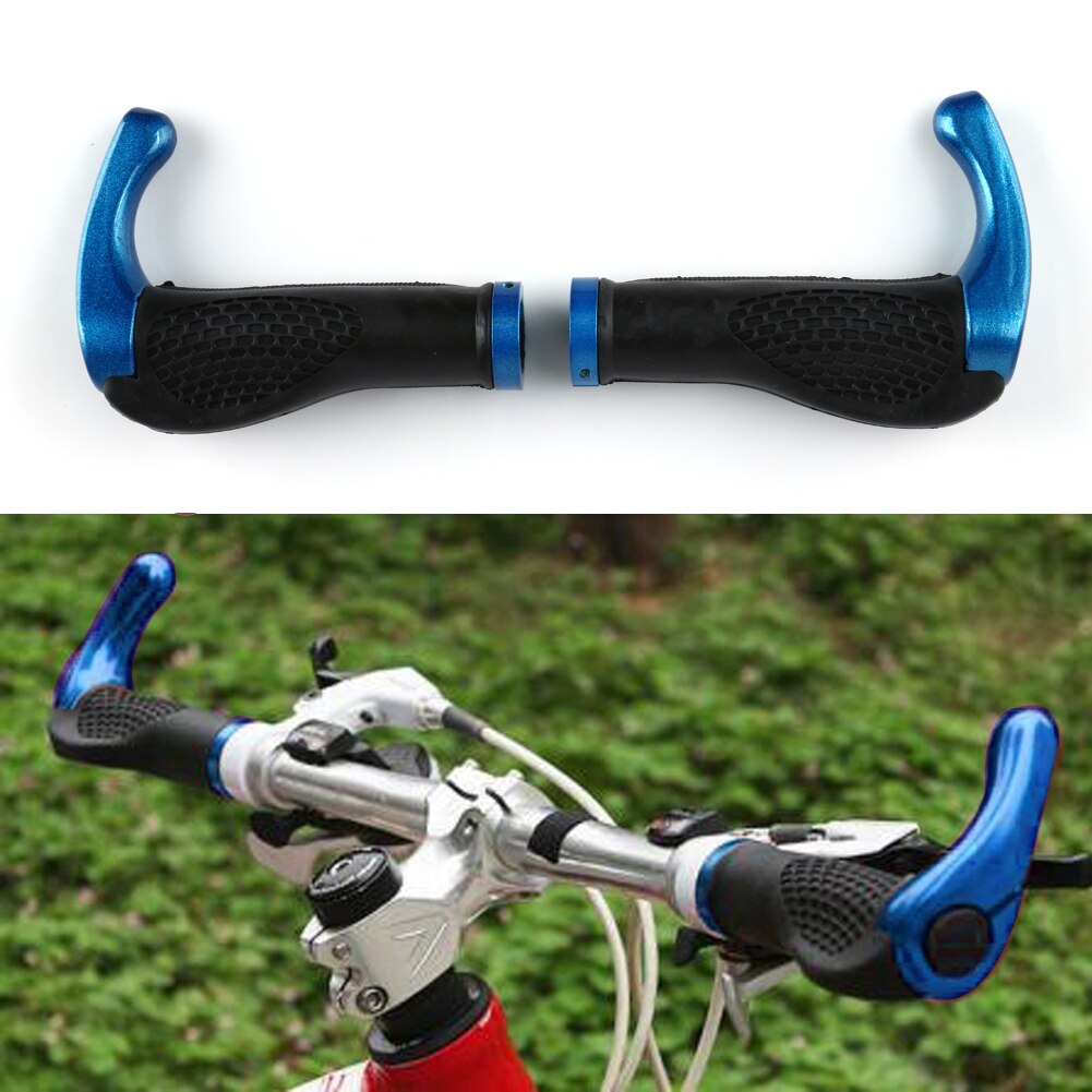 Ergonomic MTB Mountain Bike Handlebar Rubber Cycling Lock-On Ends Practical Soft Bicycle Handlebar Replacement-ebowsos